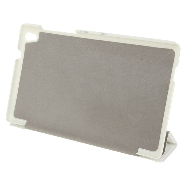 3-folding Custer Texture Magnetic Leather Case with Holder for Lenovo Tab S8-50