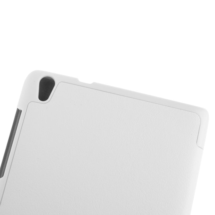 3-folding Custer Texture Magnetic Leather Case with Holder for Lenovo Tab S8-50