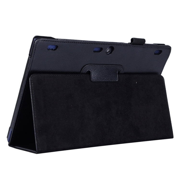 Litchi Texture Horizontal Flip Solid Color Leather Case with Two-Folding Holder for Lenovo Tab2 A10-70