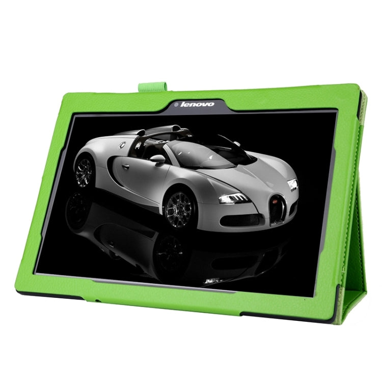 Litchi Texture Horizontal Flip Solid Color Leather Case with Two-Folding Holder for Lenovo Tab2 A10-70