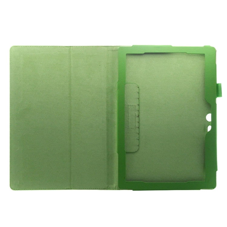 Litchi Texture Horizontal Flip Solid Color Leather Case with Two-Folding Holder for Lenovo Tab2 A10-70