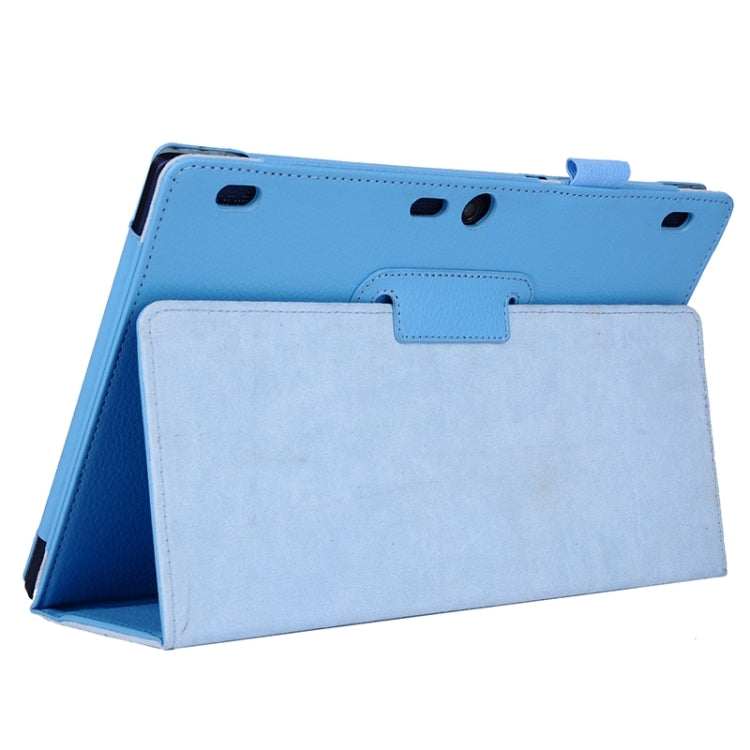 Litchi Texture Horizontal Flip Solid Color Leather Case with Two-Folding Holder for Lenovo Tab2 A10-70