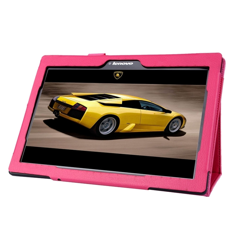 Litchi Texture Horizontal Flip Solid Color Leather Case with Two-Folding Holder for Lenovo Tab2 A10-70