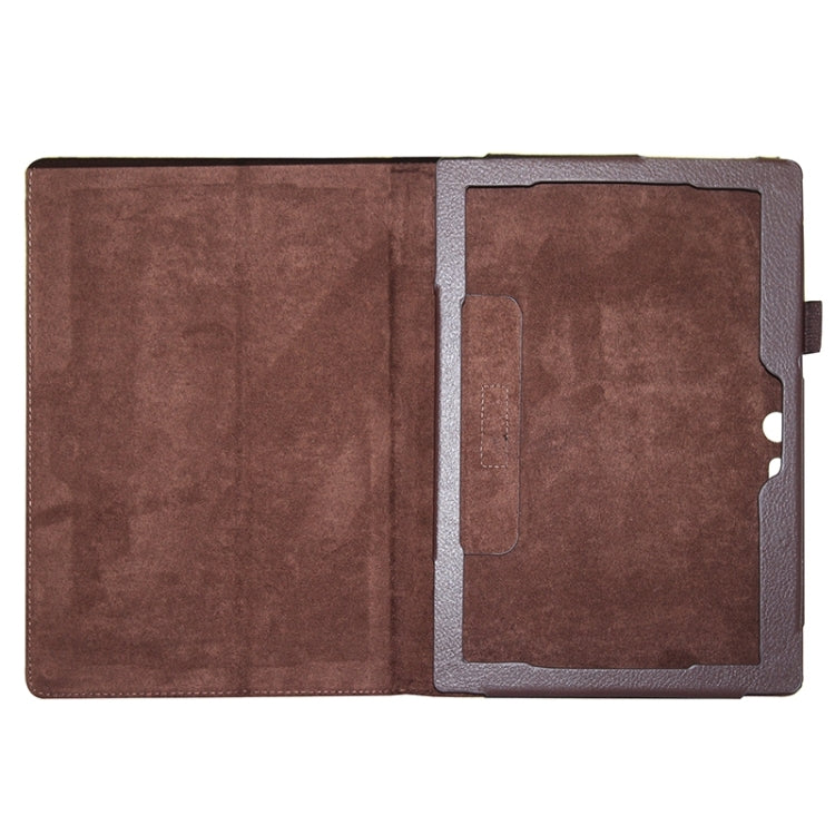 Litchi Texture Horizontal Flip Solid Color Leather Case with Two-Folding Holder for Lenovo Tab2 A10-70