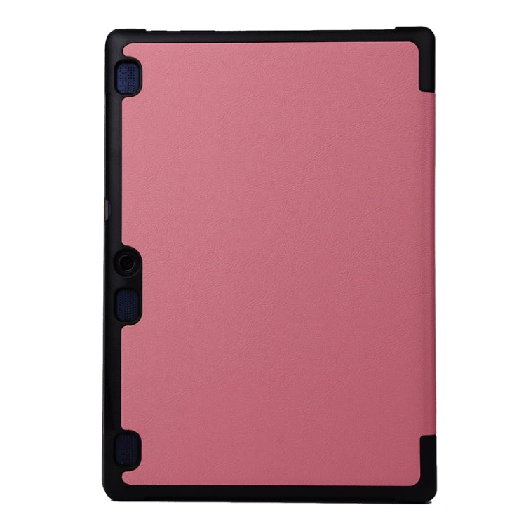 Karst Texture Horizontal Flip Solid Color Leather Case with Three-Folding Holder for Lenovo Tab2 A10-70