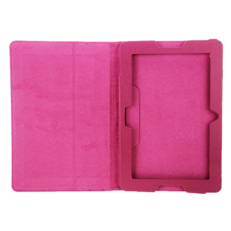 Litchi Texture Magnetic Leather Case with Holder for Lenovo A10-70 / A7600