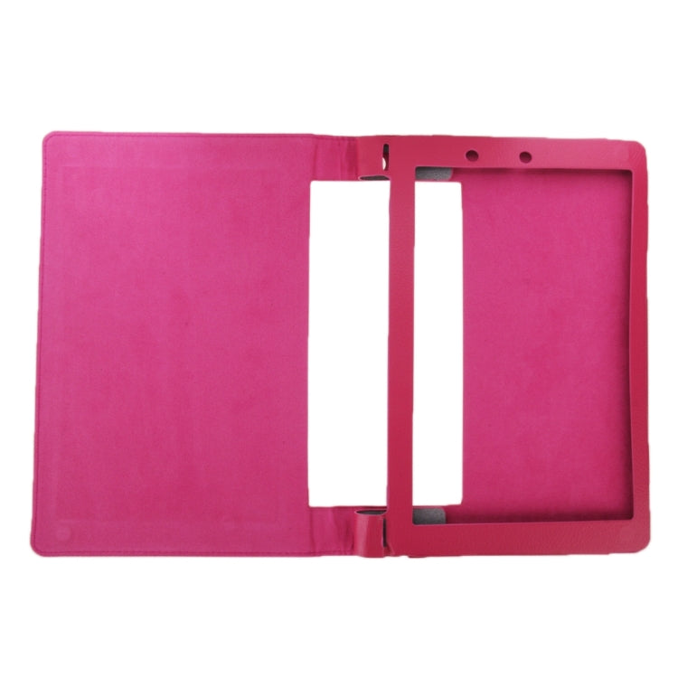 Litchi Texture Magnetic Leather Case with Holder for Lenovo Yoga Tablet 10 / B8000 & 10 HD+ / B8080-F(WMC1562)