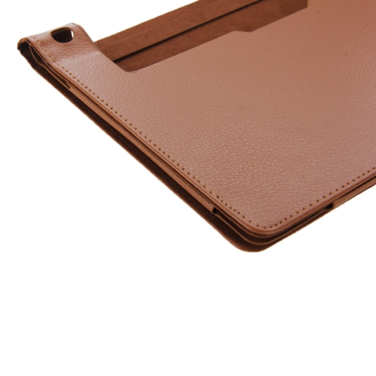 Litchi Texture Magnetic Leather Case with Holder for Lenovo Yoga Tablet 10 / B8000 & 10 HD+ / B8080-F(WMC1562)