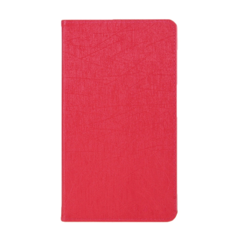 Oracle Texture Magnetic Leather Case with Holder for Lenovo A7-30 / A3300(Red)