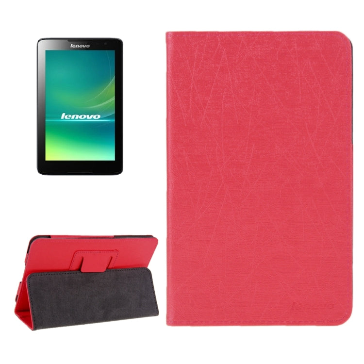 Oracle Texture Magnetic Leather Case with Holder for Lenovo A7-50 / A3500