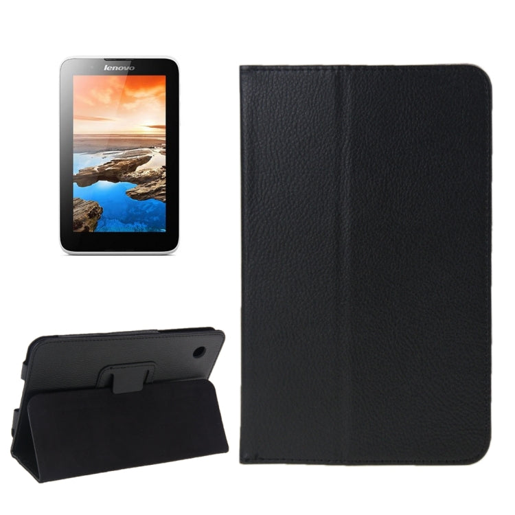 Litchi Texture Magnetic Leather Case with Holder for Lenovo A7-30 / A3300