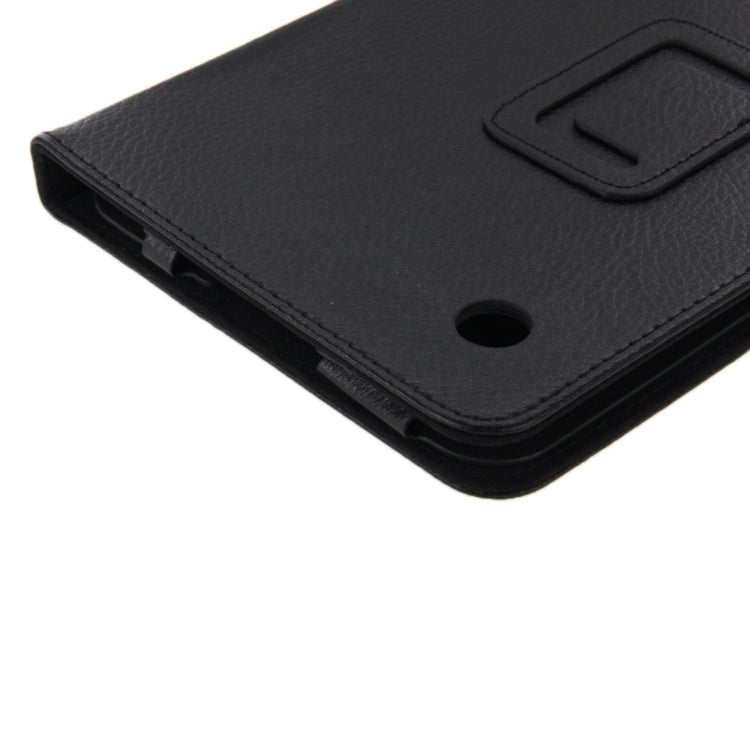 Litchi Texture Magnetic Leather Case with Holder for Lenovo A7-30 / A3300