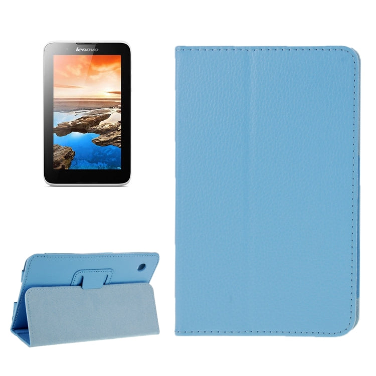 Litchi Texture Magnetic Leather Case with Holder for Lenovo A7-30 / A3300