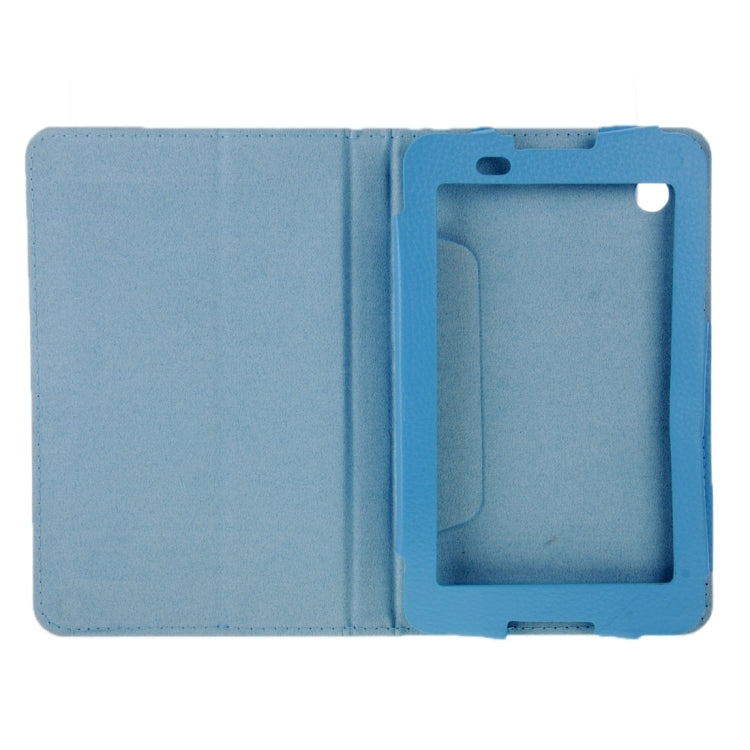 Litchi Texture Magnetic Leather Case with Holder for Lenovo A7-30 / A3300