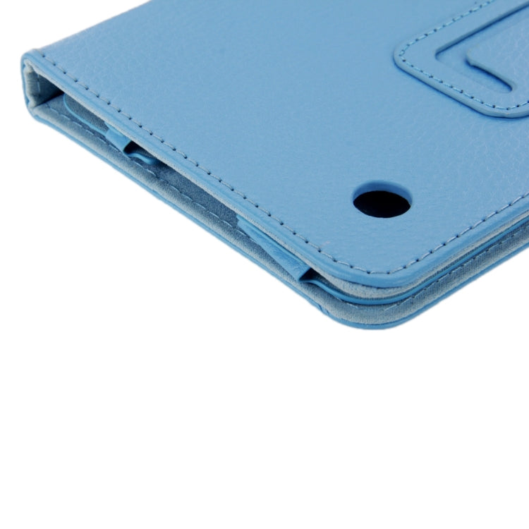 Litchi Texture Magnetic Leather Case with Holder for Lenovo A7-30 / A3300