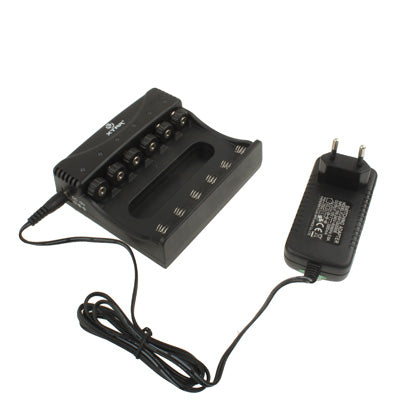 6 Channels XTAR WP6 Battery Charger for 10440 / 14500 / 14650 / 16340 / 17670 / 18650 / 18700 Lithium Battery with Car Charger
