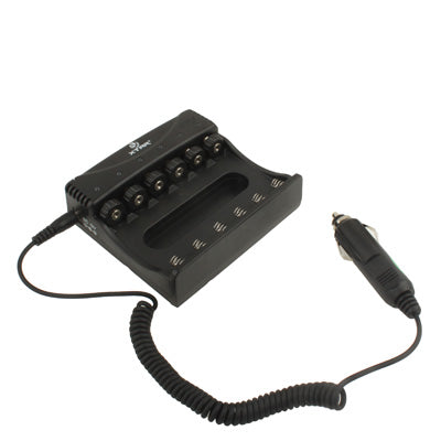 6 Channels XTAR WP6 Battery Charger for 10440 / 14500 / 14650 / 16340 / 17670 / 18650 / 18700 Lithium Battery with Car Charger