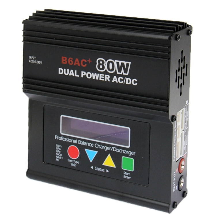 2.4 inch LCD AC / DC Dual Power B6AC+ 80W Balance Charger / Discharger