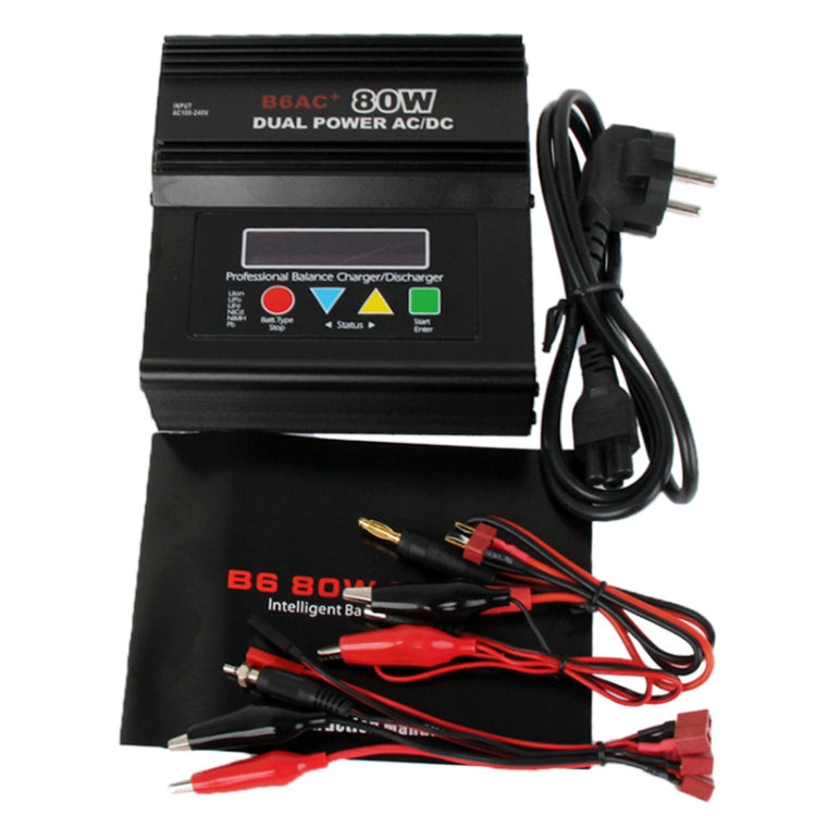 2.4 inch LCD AC / DC Dual Power B6AC+ 80W Balance Charger / Discharger