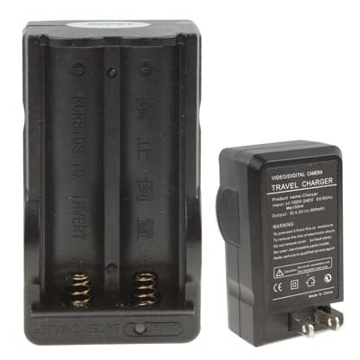 Battery Charger for 18650, Output: 4.2V/ 650mA (Only US Plug)