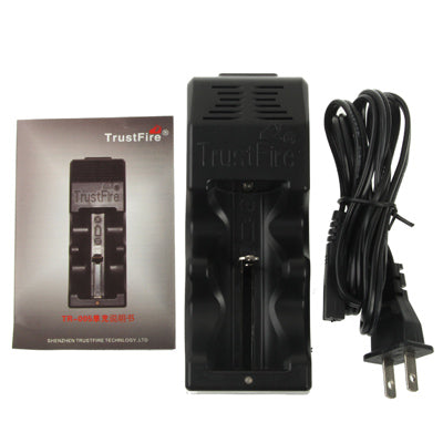 TrustFire TR-005 Intelligent Charger for 18650 / 16340 / 25500 / 26650 / 26700 Battery(Black)