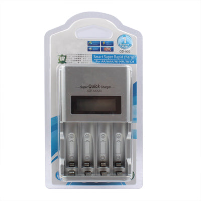Super Rapid Battery Charger for AA / AAA / Ni-MH / Ni-Cd