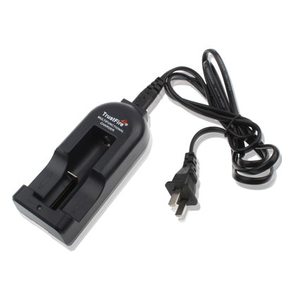 TrustFire Battery Charger for 10440 / 14500 / 17670 / 18500 / 18650, Output: 4.2V / 500mA (US Plug)(Black)