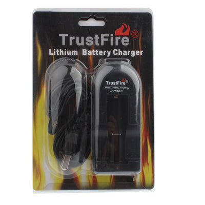 TrustFire Battery Charger for 10440 / 14500 / 17670 / 18500 / 18650, Output: 4.2V / 500mA (US Plug)(Black)
