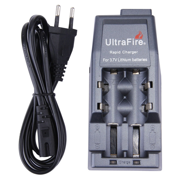 UltraFire Rapid Battery Charger 14500 / 17500 / 18500 / 17670 / 18650, Output: 4.2V / 450mA , EU Plug(Grey)