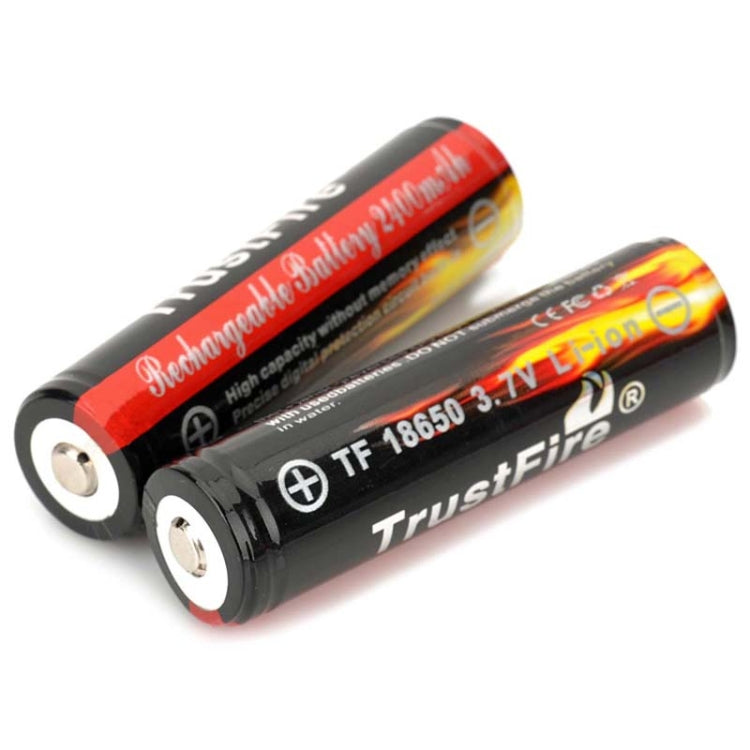 TrustFire TF 18650 2400mAh 3.7V Long Lasting Rechargeable Lithium ion Battery with Leakage Protection