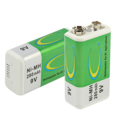 9V 280mAh Rechargeable Ni-MH Battery