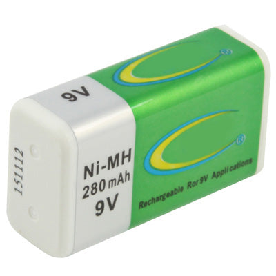 9V 280mAh Rechargeable Ni-MH Battery