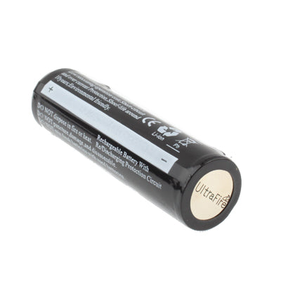 2 PCS UltraFire BRC 18650 3600mAh 3.7V Long Lasting Rechargeable Lithium ion Battery with Circuit Protection(Black)
