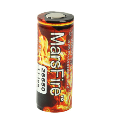 MarsFire 26650 5000mAh Rechargeable Li-ion Battery with Protected Board(Red)