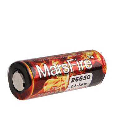 MarsFire 26650 5000mAh Rechargeable Li-ion Battery with Protected Board(Red)