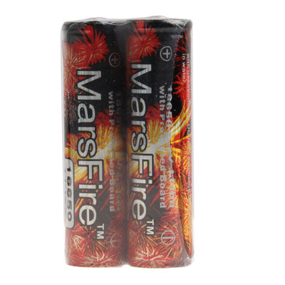 2 PCS MarsFire 18650 2600mAh Rechargeable Li-ion Battery with Protected Board(Red)