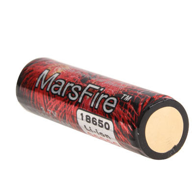 2 PCS MarsFire 18650 3100mAh Rechargeable Li-ion Battery with Protected Board(Red)