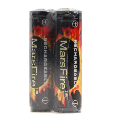 2 PCS MarsFire 14500 930mAh Rechargeable Li-ion Battery with Protected Board(Black)