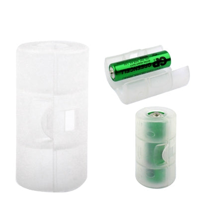 AA to C Size Battery Converter Adaptor Adapter Case(White)