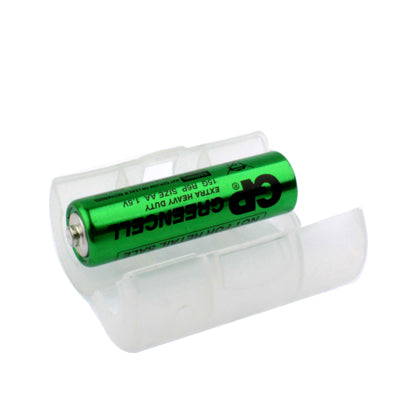 AA to C Size Battery Converter Adaptor Adapter Case(White)