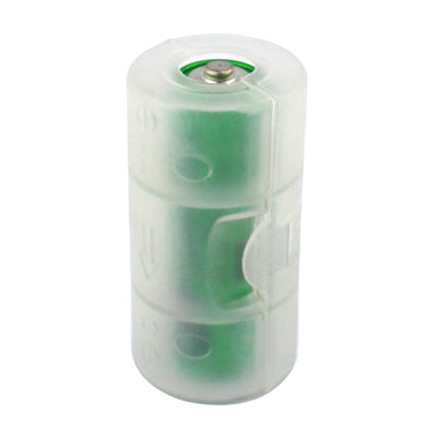 AA to C Size Battery Converter Adaptor Adapter Case(White)