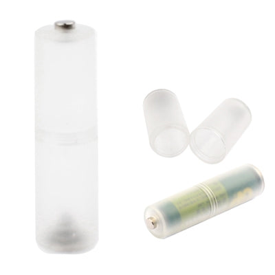 AAA to AA Size Battery Converter Adaptor Adapter Case(White)