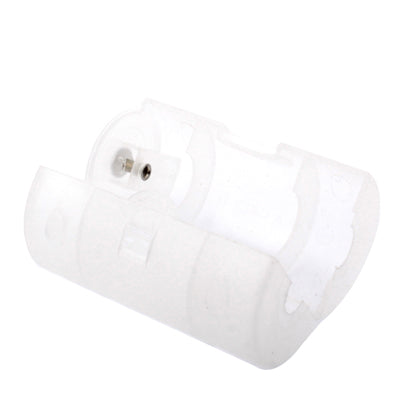 AA to D Size Battery Converter Adaptor Adapter Case(White)