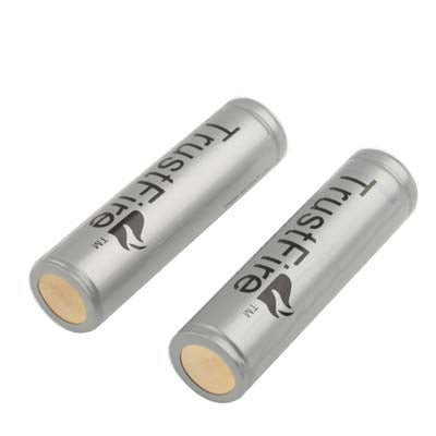 TrustFire 18650 2400mAh 3.7V Long Lasting Rechargeable Lithium ion Battery with Circuit Protection (2pcs in one packaging, the price is for 2pcs)(Grey)