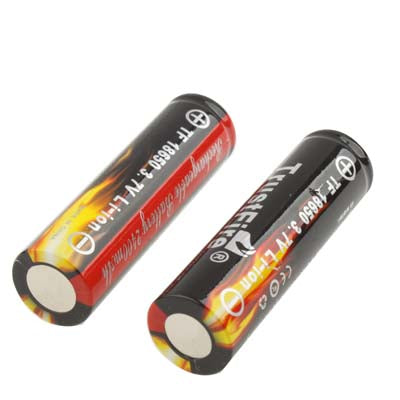 TrustFire TF 18650 2400mAh 3.7V Long Lasting Rechargeable Lithium ion Battery (2pcs in one packaging, the price is for 2pcs)(Black)