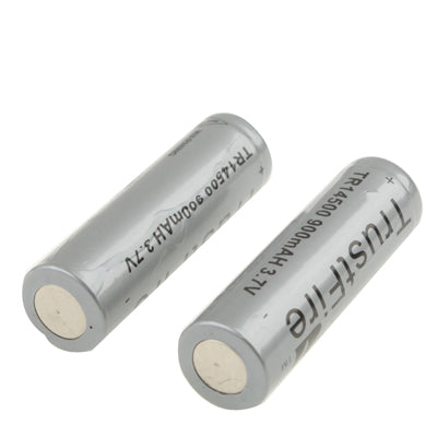 TrustFire TR 14500 900mAh 3.7V Long Lasting Rechargeable Lithium ion Battery (2pcs in one packaging, the price is for 2pcs)(Grey)