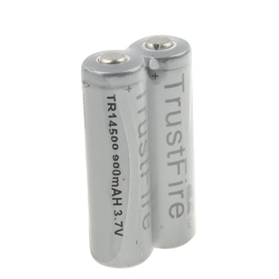 TrustFire TR 14500 900mAh 3.7V Long Lasting Rechargeable Lithium ion Battery (2pcs in one packaging, the price is for 2pcs)(Grey)