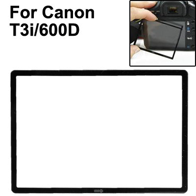 Pro Optical Glass LCD Screen Protector for Canon T3i / 600D(Black)