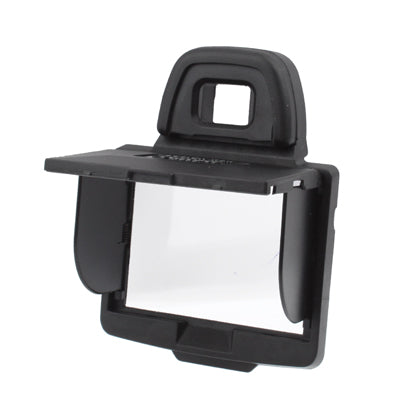 Digital LCD Sunshade Hood Screen Protector for Nikon D300(Black)