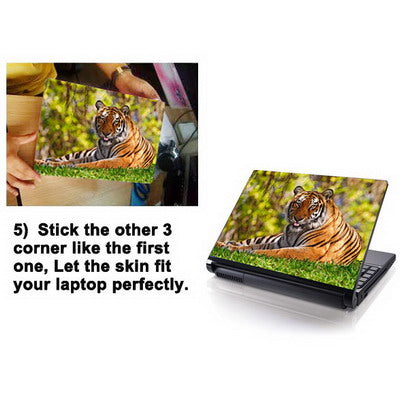 Tiger Picture Laptop Skin Sticker, Support Laptop Size: 10.2 inch, 13.3 inch, 14.1 inch, 15 inch
